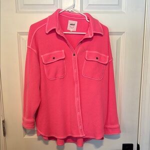 Aerie Vibrant Pink Knit Top